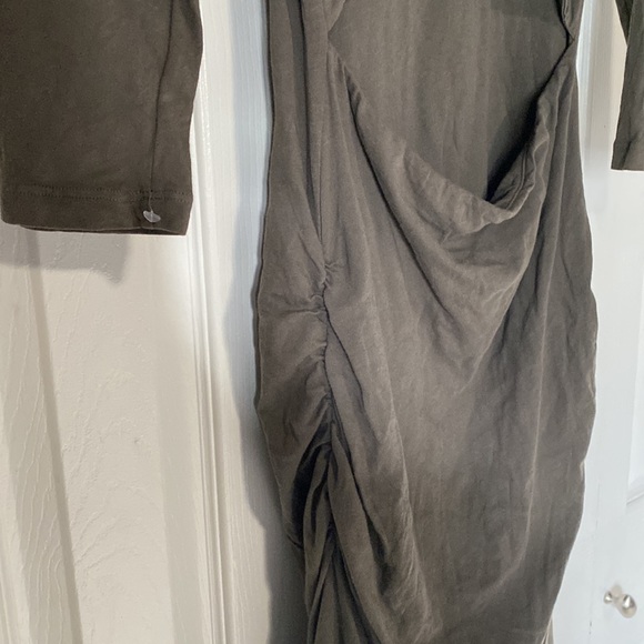 James Perse New Maxi Pencil Style Dress With Open Back Slit - Picture 11 of 12